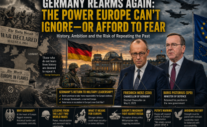 Germany Rearms Again: Why Europe Keeps Returning to the Same Dangerous Question of Power